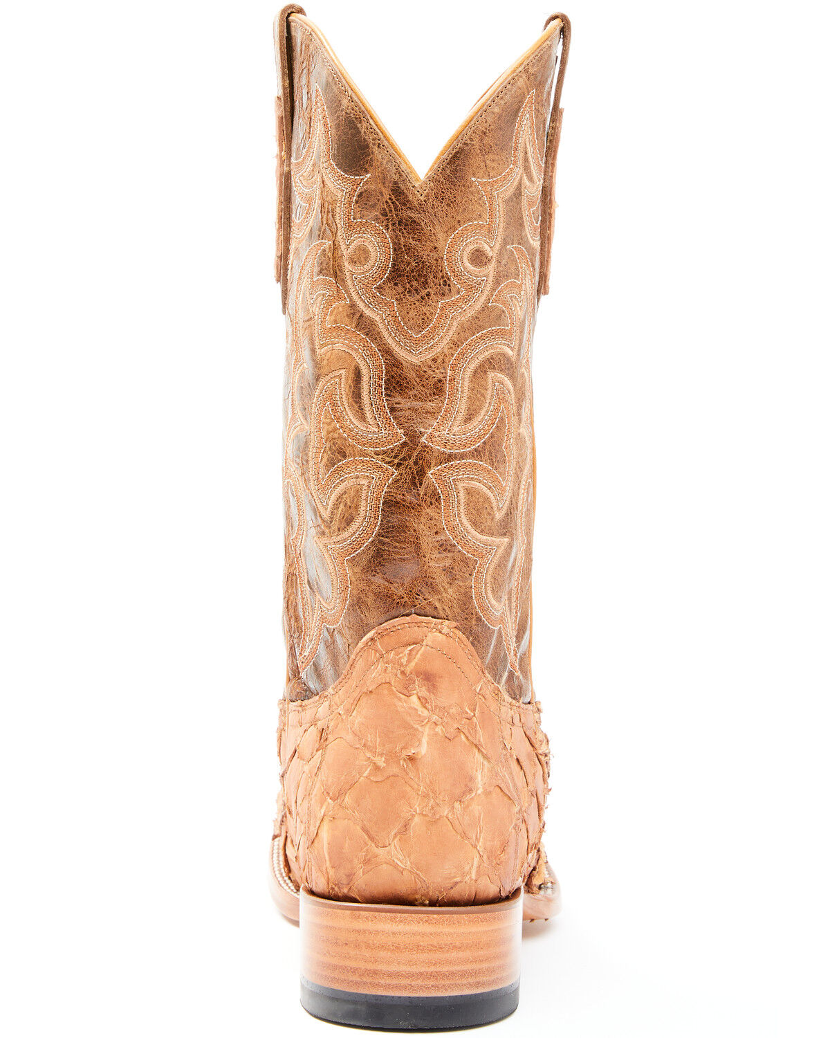 Image #5 - Cody James Men's Caramel Matte Pirarucu Exotic Western Boots - Broad Square Toe, , hi-res
