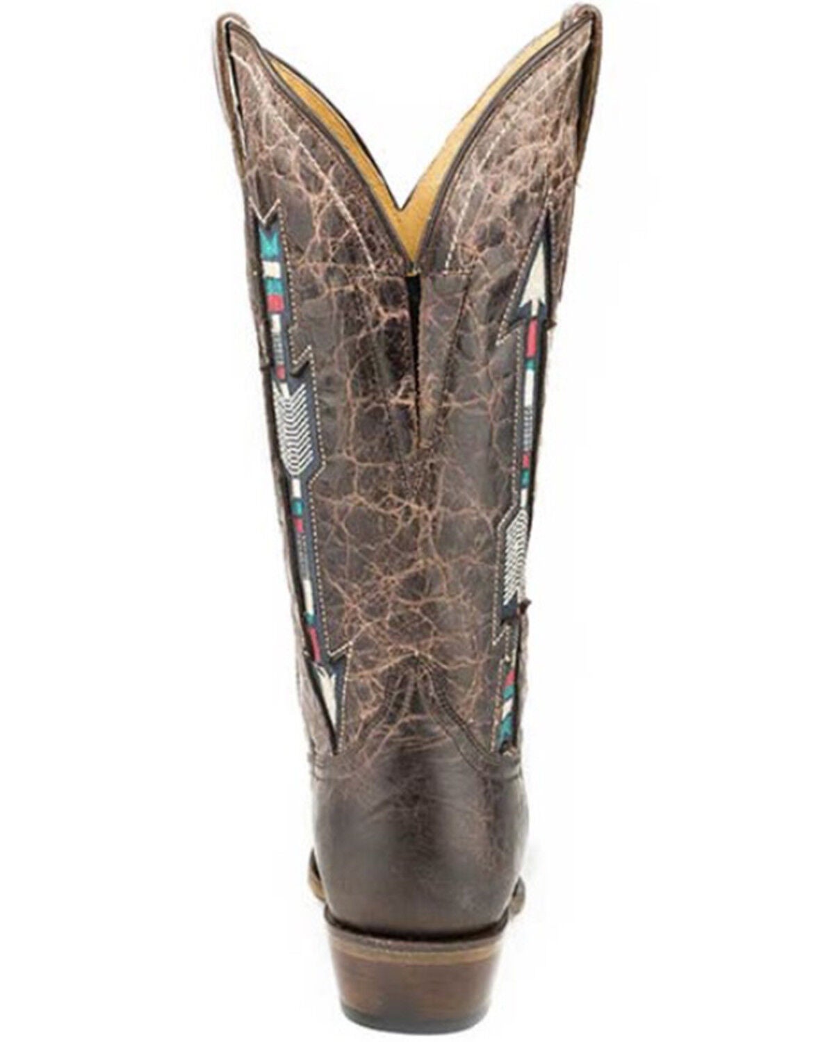 Image #2 - Roper Women's Arrows Square Western Boots - Broad Square Toe, Brown, hi-res