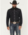 Image #1 - Kimes Ranch Men's Laneboro Solid Long Sleeve Snap Performance Western Shirt, Black, hi-res