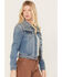 Image #2 - Idyllwind Women's Shiloh Drive Embellished Denim Trucker Jacket, Medium Wash, hi-res