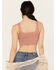 Image #4 - Wishlist Women's Ribbed Brami Top, Rose, hi-res