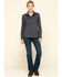 Dovetail Workwear Women's Indigo Herringbone Givens Work Shirt, Indigo, hi-res