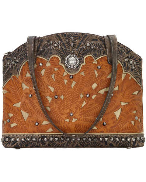 Image #1 - American West Women's Annie's Concealed Carry Half Moon Purse , Tan, hi-res