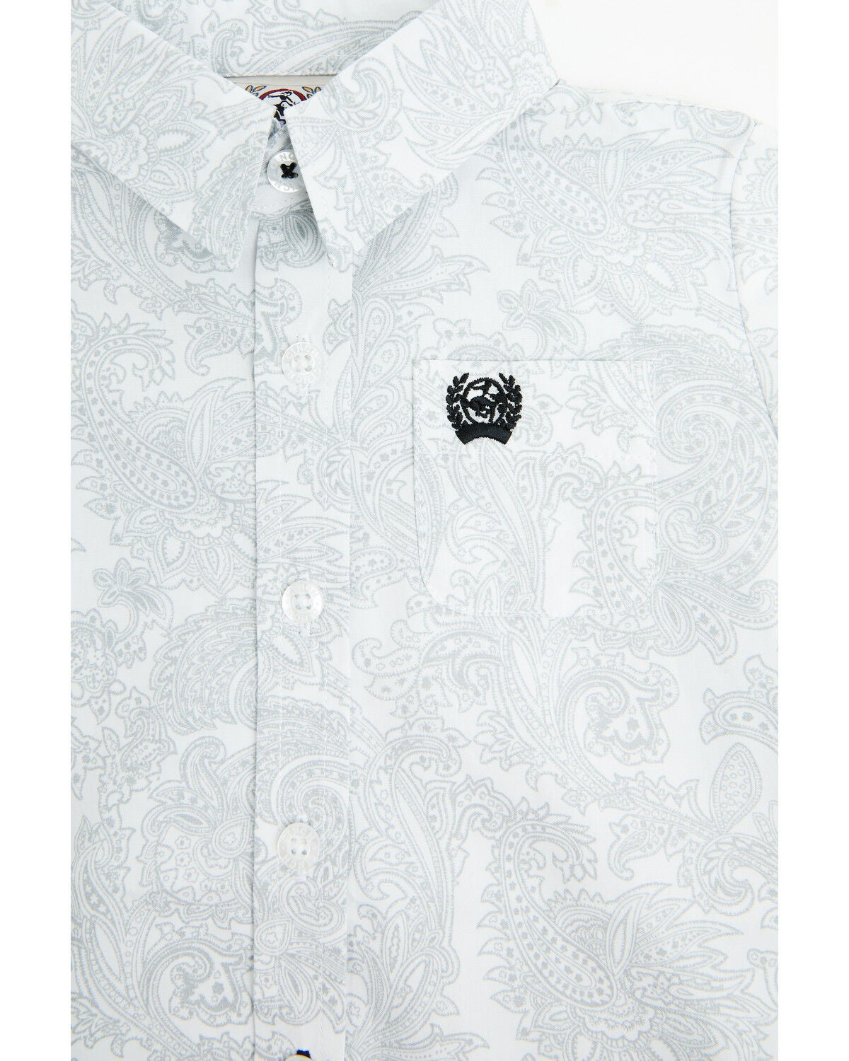 Image #2 - Cinch Infant Boys' Paisley Print Long Sleeve Button-Down Western Shirt, , hi-res