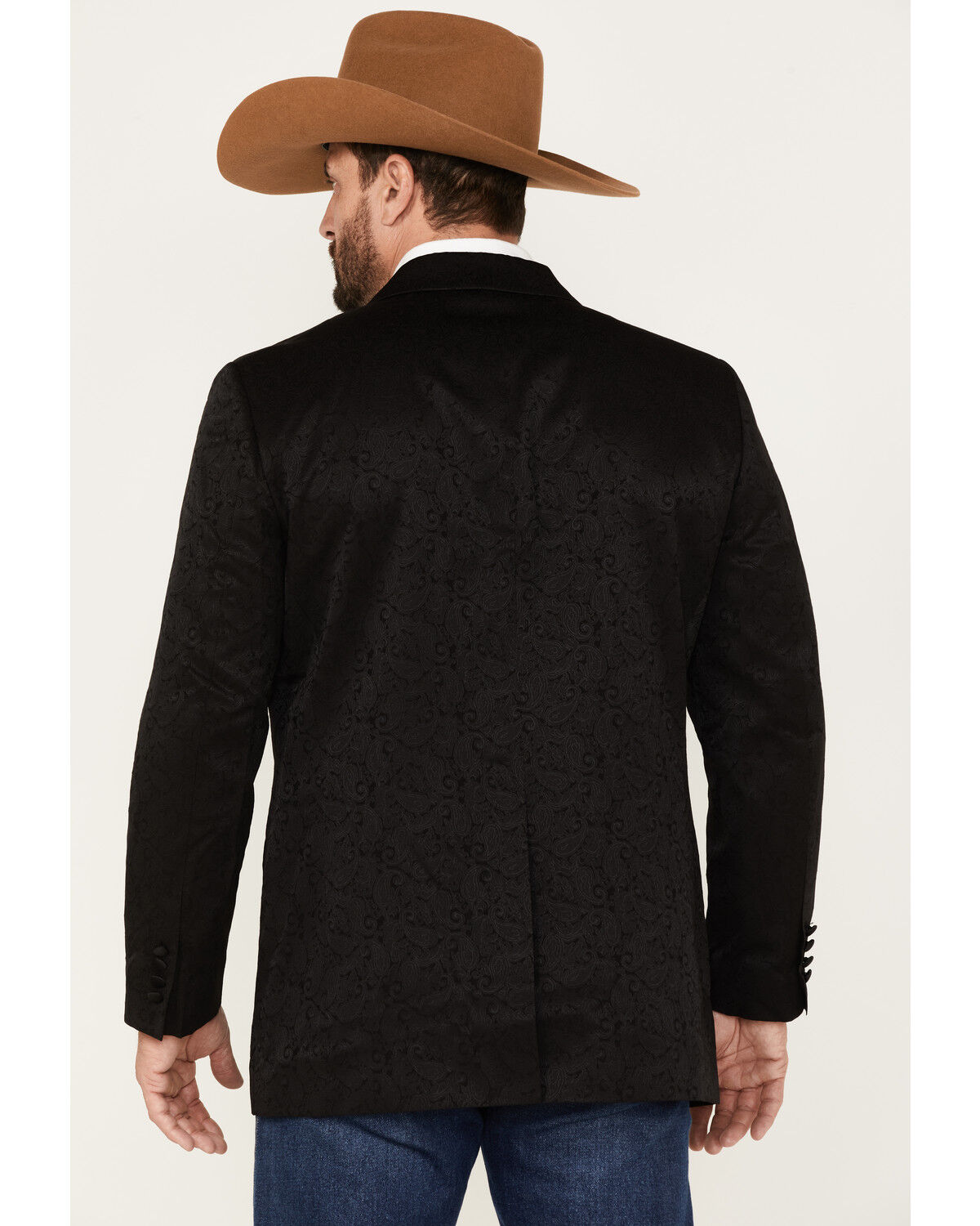 Image #4 - Cody James Men's Austin Paisley Blazer, Black, hi-res