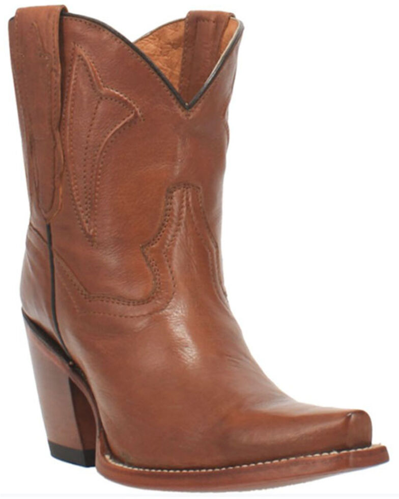 Dan Post Women's Myla Western Booties - Snip Toe, Tan, hi-res