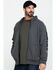 Image #1 - Ariat Men's Gray Rebar All-Weather Full Zip Work Hooded Sweatshirt , Grey, hi-res