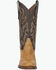 Image #3 - Circle G Men's Exotic Full Quill Ostrich Western Boots - Round Toe, Yellow, hi-res