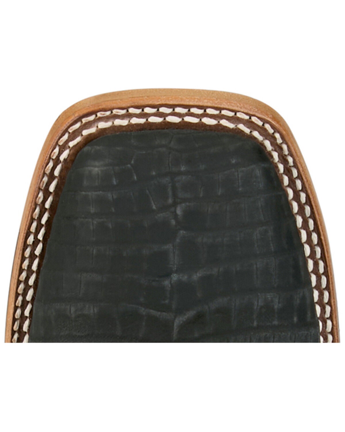 Image #6 - Justin Men's San Antone Exotic Caiman Western Boots - Broad Square Toe, Blue, hi-res