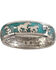 Silver Legends Women's Turquoise Horse and Foal Band Ring , Turquoise, hi-res