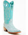 Image #1 - Corral Women's Exotic Ostrich Western Boots - Square Toe, Blue, hi-res