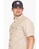 Carhartt Fort Short Sleeve Work Shirt, Tan, hi-res