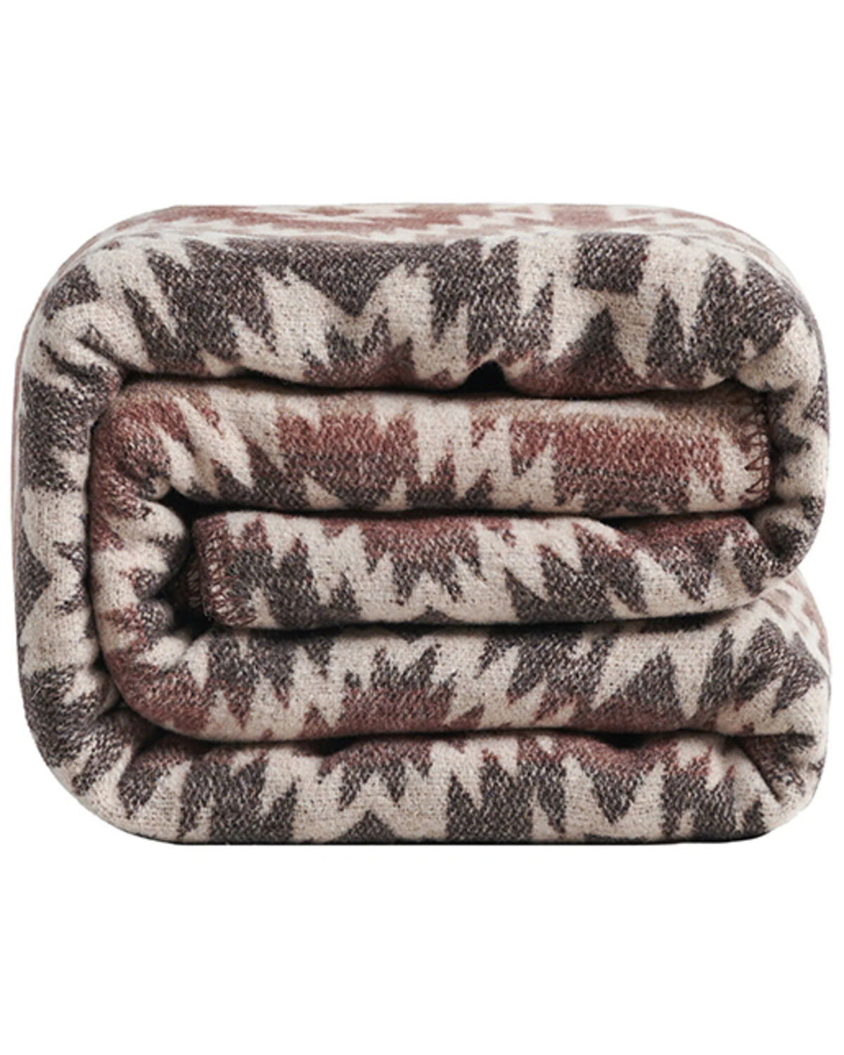 Image #4 - HiEnd Accents Mesa Wool Blend Throw Blanket, Brown, hi-res