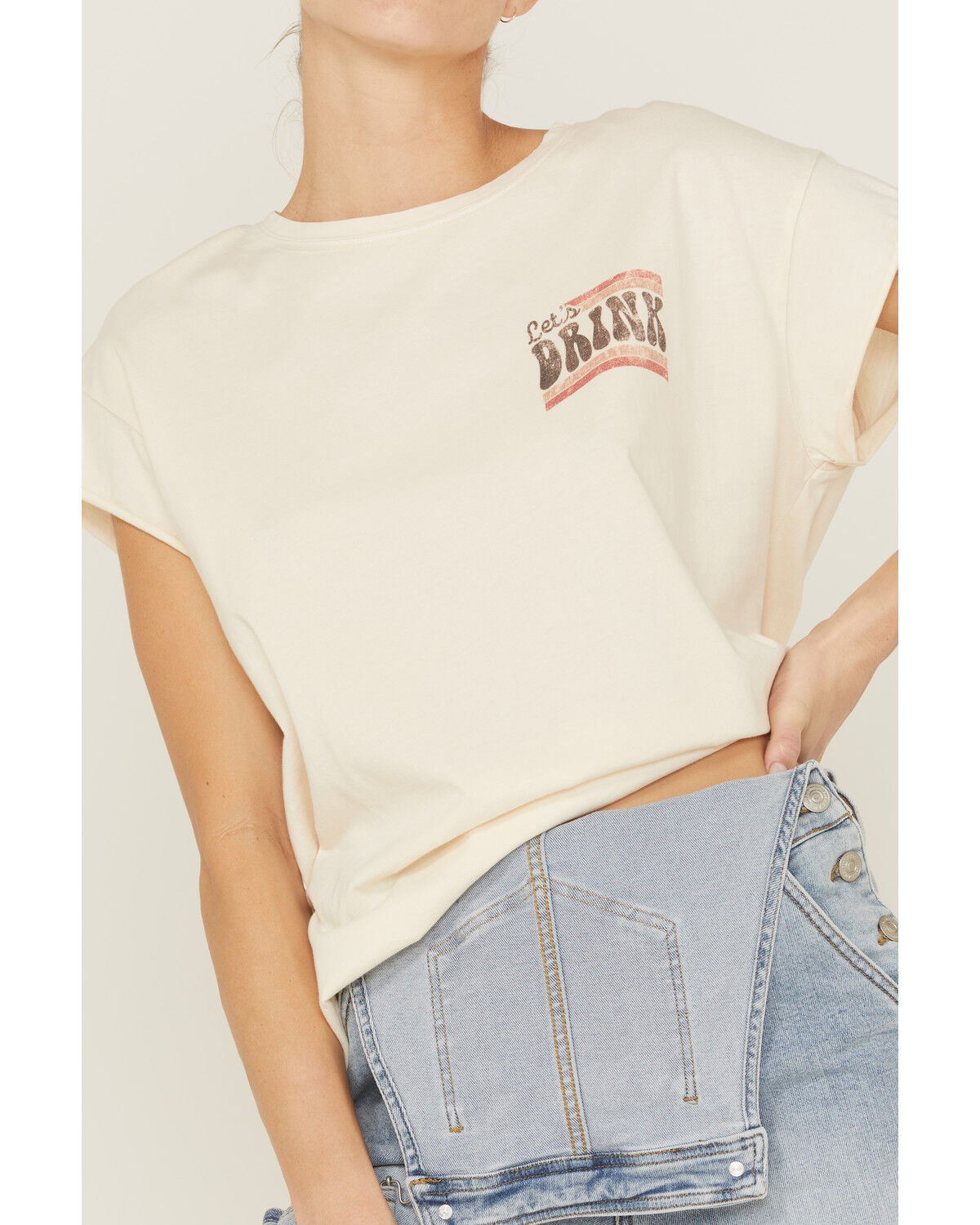 Image #3 - Cleo + Wolf Women's Let's Drink About It Graphic Tee, , hi-res