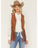 Image #3 - Idyllwind Women's Pike Boot Stitch Fringe Faux Suede Vest, Caramel, hi-res