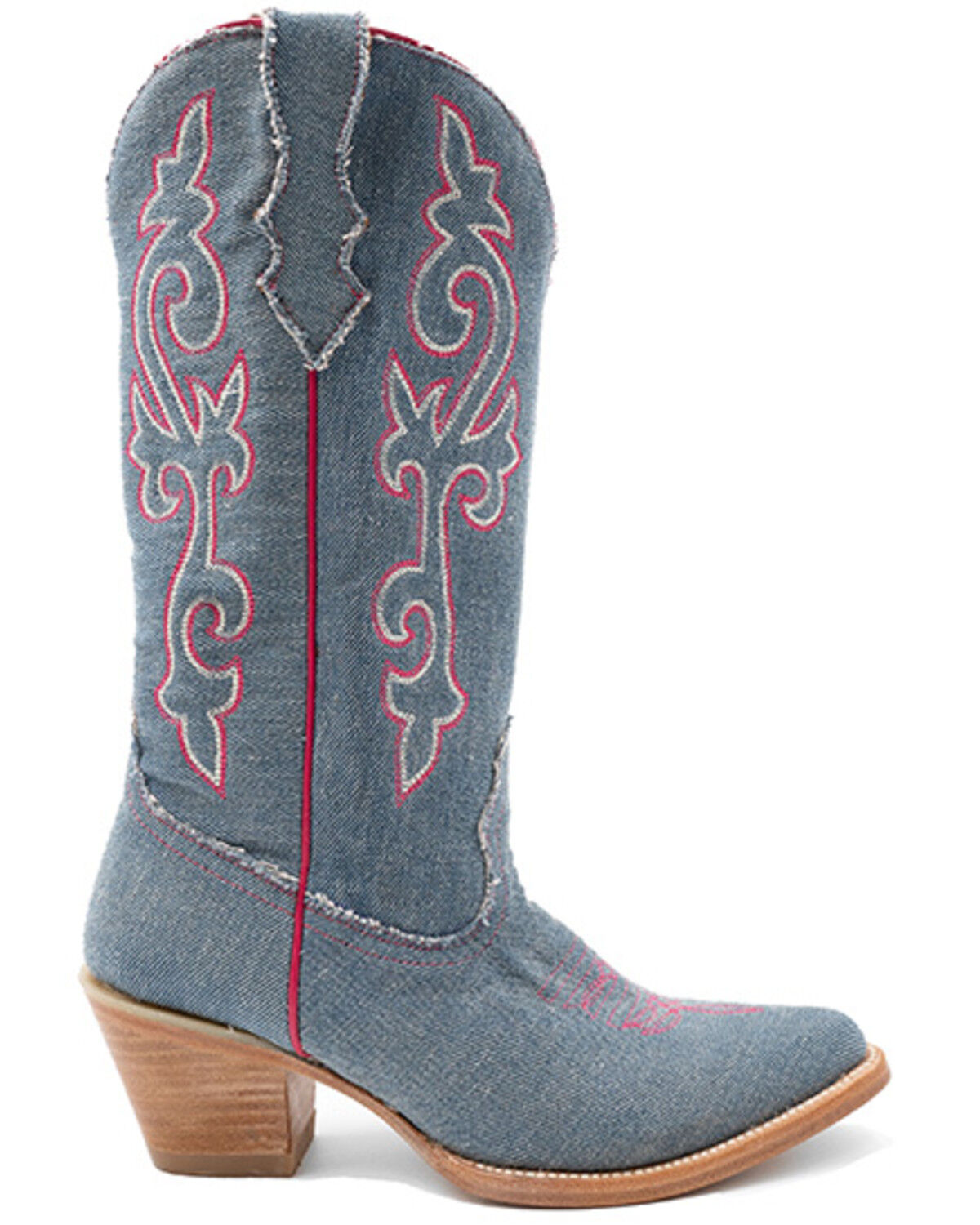 Image #2 - Ferrini Women's Billie Jean Western Boots - Round Toe, Medium Blue, hi-res