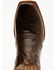 Image #6 - RANK 45® Men's Saloon Western Boots - Square Toe, Brown, hi-res