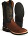 Image #2 - Justin Men's Paluxy Brown Tekno Crepe Cowboy Boots - Round Toe, Coffee, hi-res