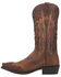 Image #3 - Dan Post Men's Denton All-Over Overlay Western Boots - Snip Toe, Tan, hi-res