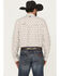 Image #4 - RANK 45® Men's Romans Medallion Print Long Sleeve Snap Performance Western Shirt, White, hi-res