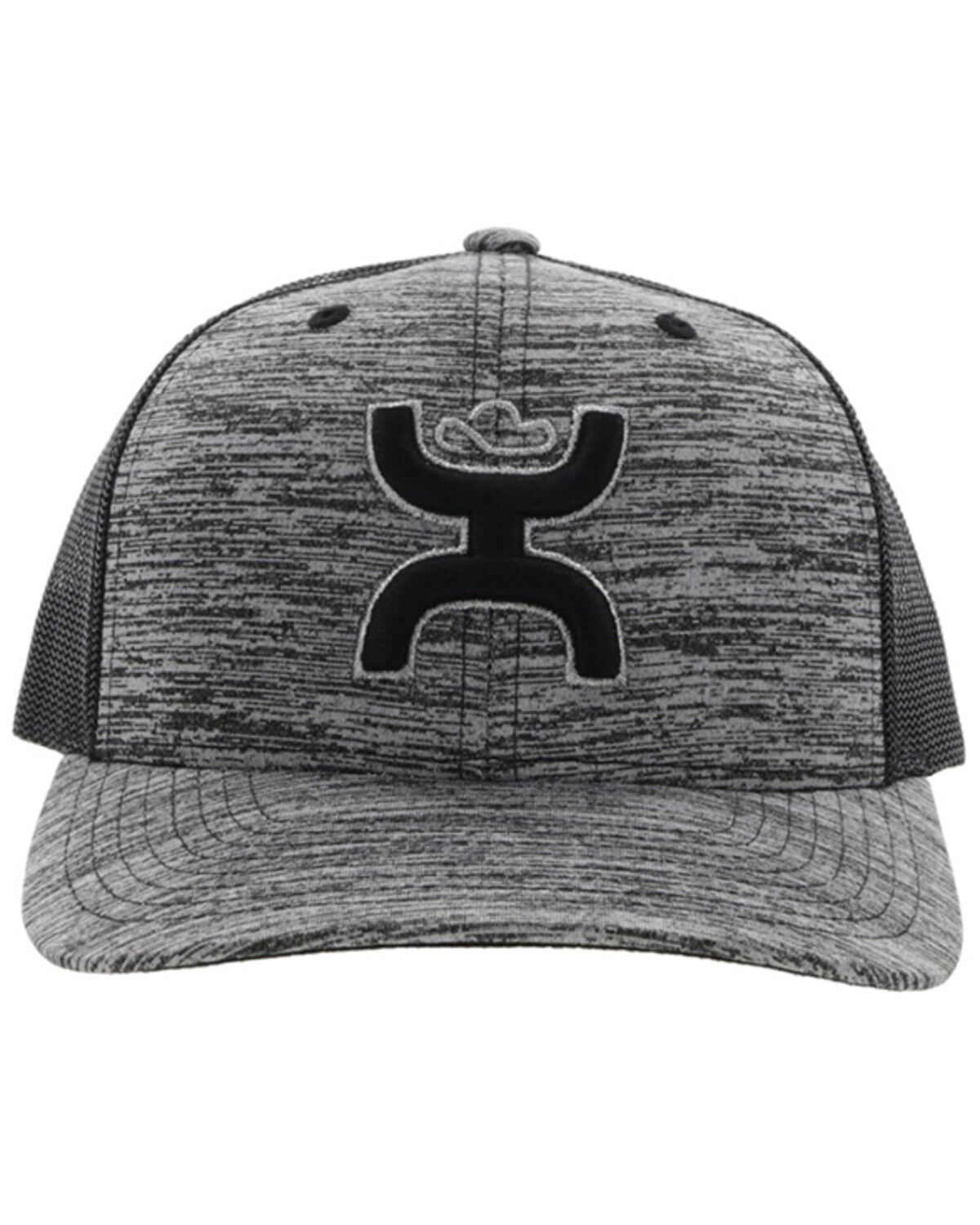 Image #3 - Hooey Men's Sterling Embroidered Logo Trucker Cap, Grey, hi-res