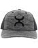 Image #3 - Hooey Men's Sterling Embroidered Logo Trucker Cap, Grey, hi-res