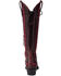 Image #5 - Lane Women's Lexington Knee High Corset Western Boots - Snip Toe, Black Cherry, hi-res