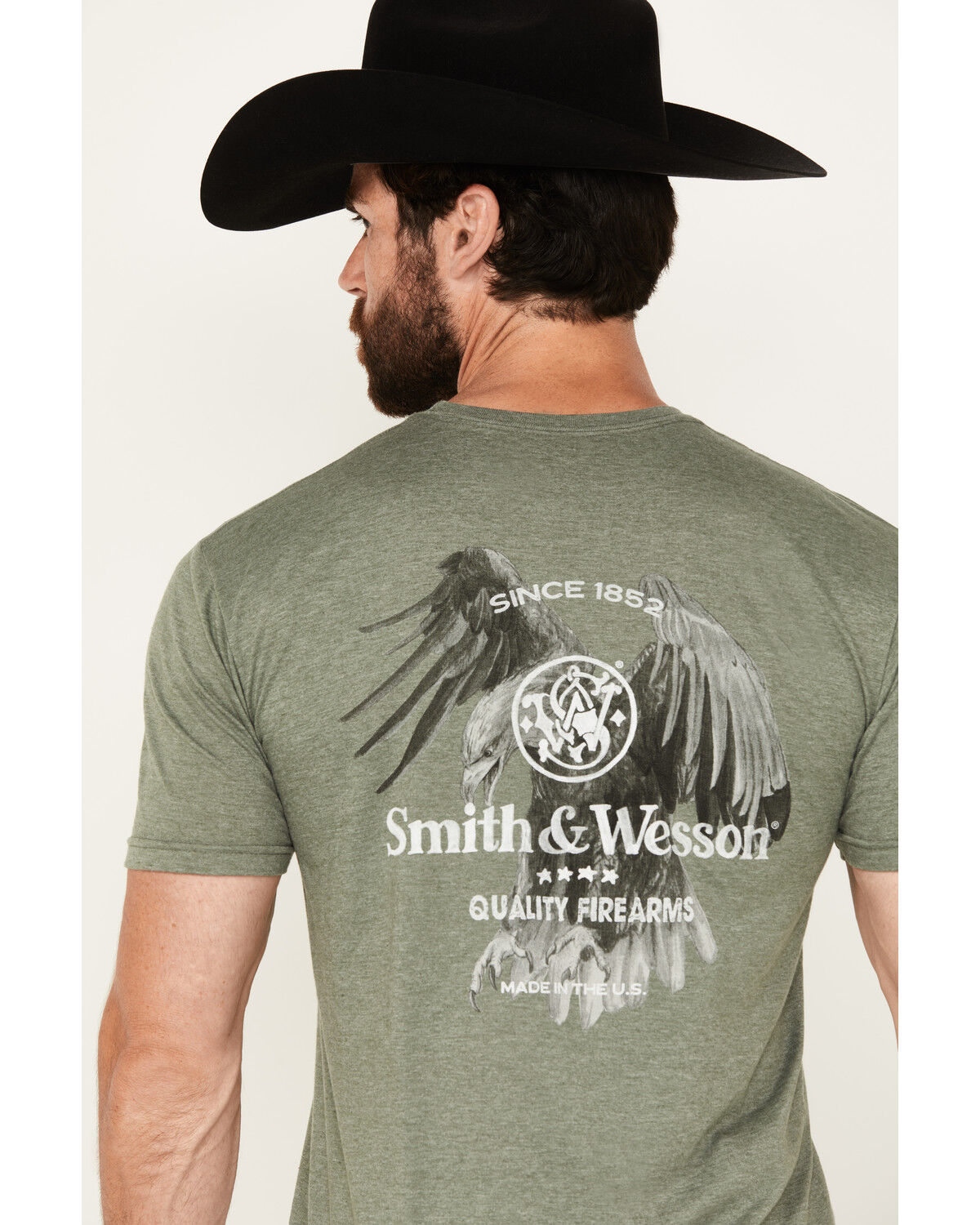 Image #2 - Smith & Wesson Men's Hunting Eagle Logo Short Sleeve Graphic T-Shirt, , hi-res