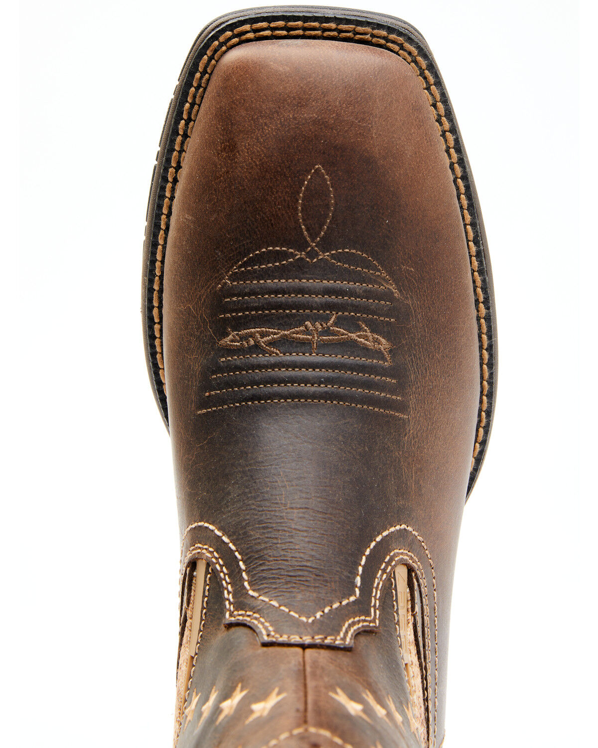 Image #6 - Cody James Men's Star Lite Performance Western Boots - Broad Square Toe, Brown, hi-res