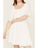 Image #3 - Wrangler Retro Women's Swiss Dot Short Sleeve Mini Dress, White, hi-res