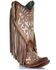 Image #1 - Corral Women's Embroidery & Studs Western Boots - Snip Toe, Tan, hi-res