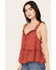 Image #2 - Trixxi Women's Swiss Dot Tank, Rust Copper, hi-res