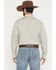 Image #4 - Gibson Trading Co Men's Circuit Striped Print Long Sleeve Snap Western Shirt - Tall, Cream, hi-res