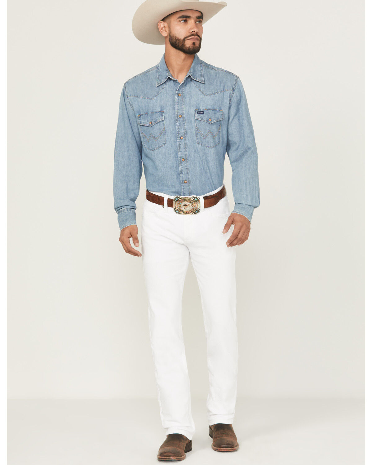 Image #1 - Cody James Men's Jackson Slim Straight Stretch Denim Jeans, White, hi-res