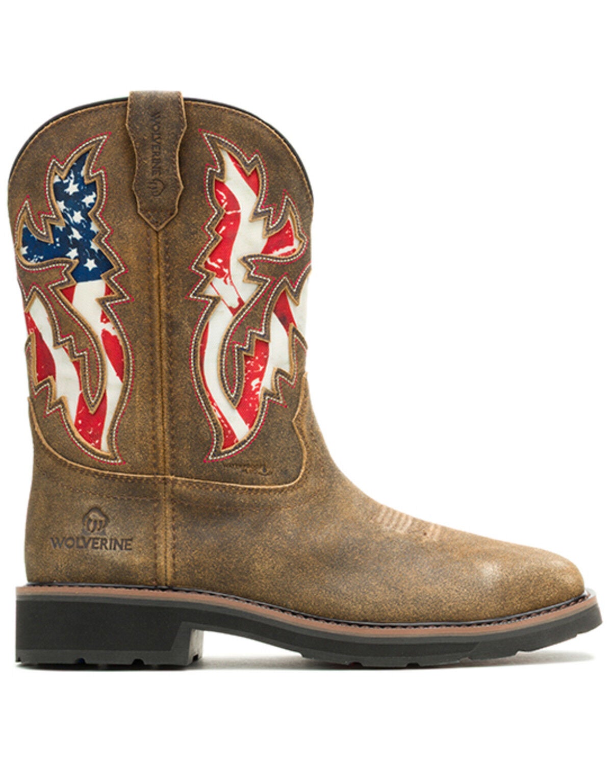 Image #2 - Wolverine Men's Rancher Wellington Waterproof Pull-On Work Boots - Steel Toe, Brown, hi-res