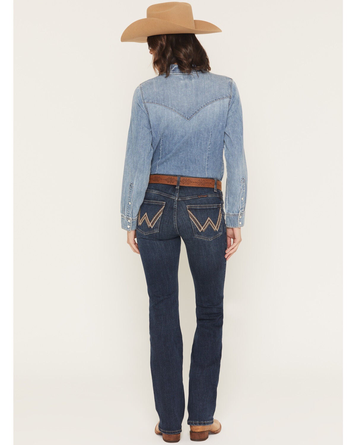 Image #1 - Wrangler Women's Willow Dark Wash Mid Rise Bootcut Ultimate Riding Jeans, Dark Wash, hi-res