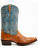 Image #2 - Dan Post 12" Exotic Ostrich Western Boots - Snip Toe , Cognac, hi-res