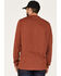 Image #4 - Brothers and Sons Men's Henley Thermal T-Shirt, Dark Orange, hi-res