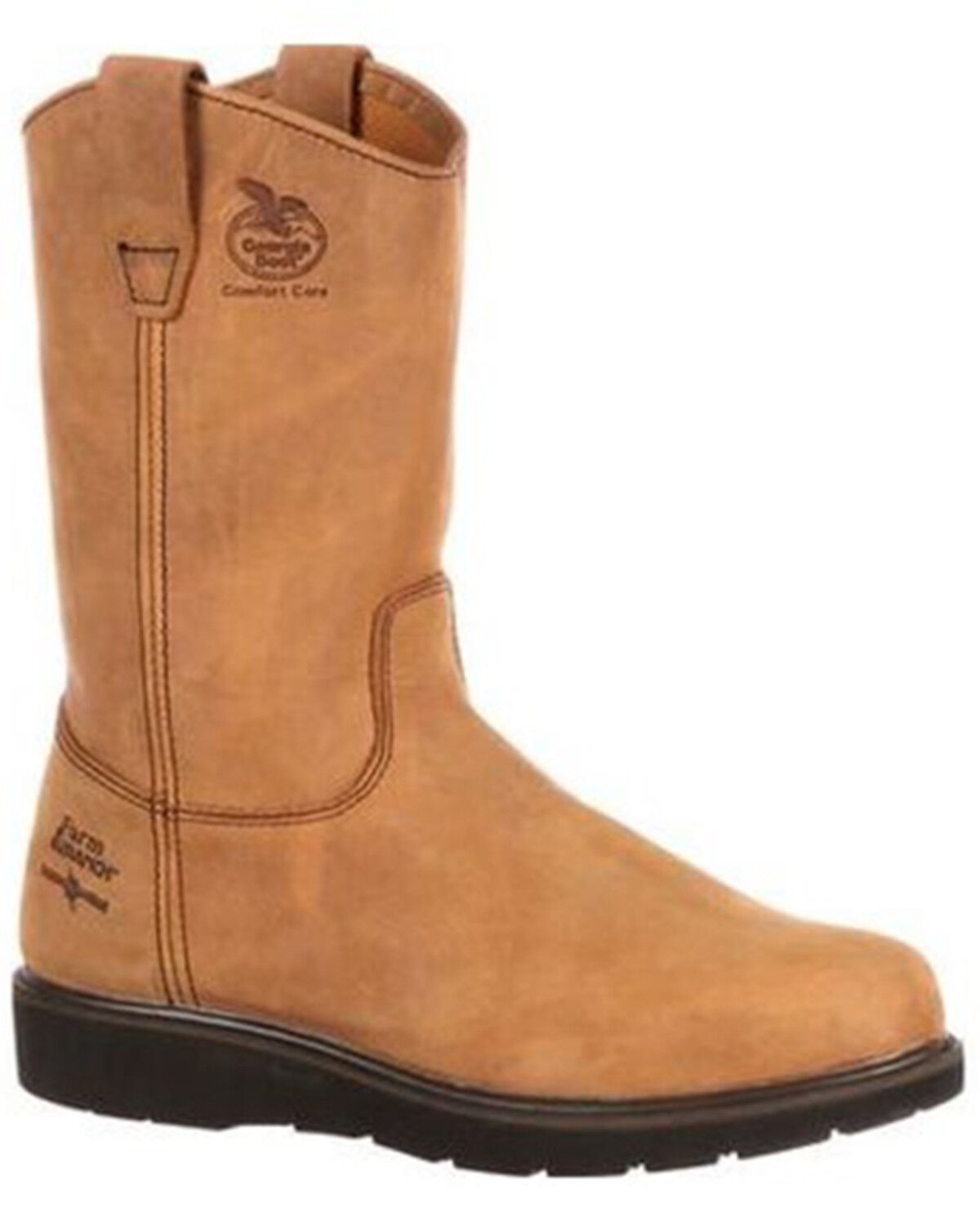 Image #2 - Georgia Boot Men's Farm and Ranch Wellington Boots - Soft Toe, Tan, hi-res