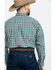 Tuf Cooper Men's Competition Brown Check Plaid Long Sleeve Western Shirt , Brown, hi-res