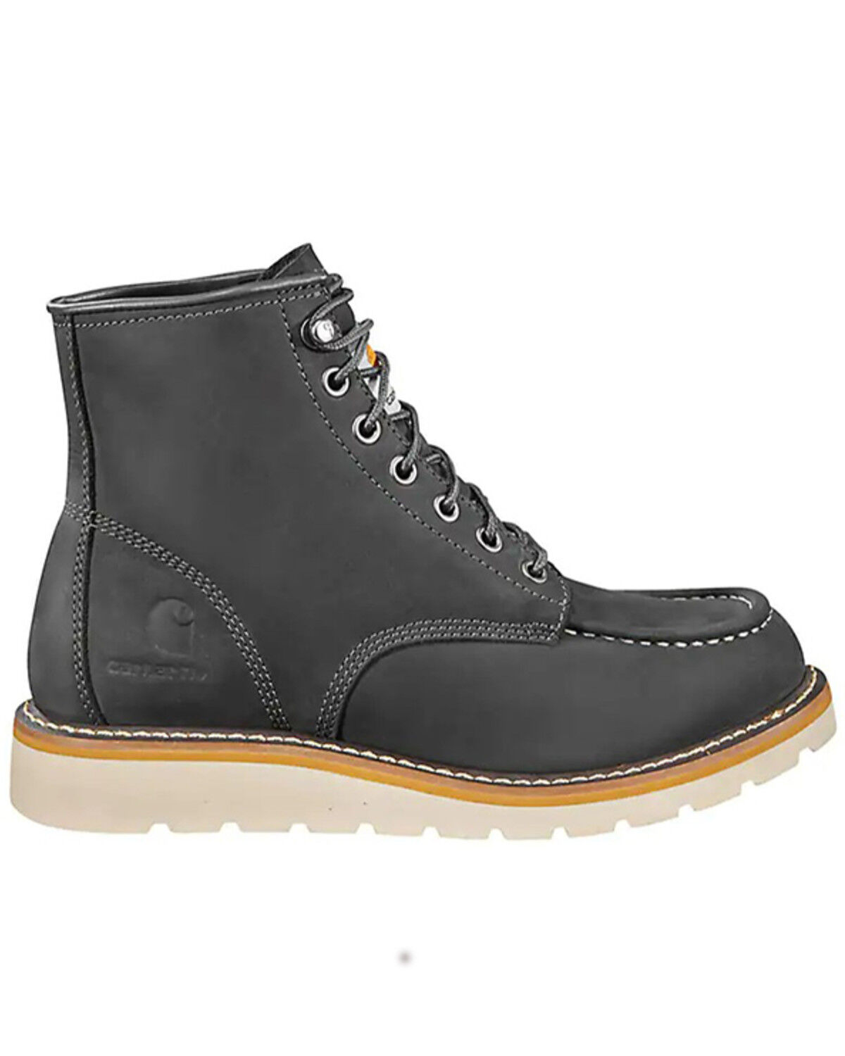Image #2 - Carhartt Women's Moc 6" Wedge Work Boot - Soft Toe, Dark Grey, hi-res