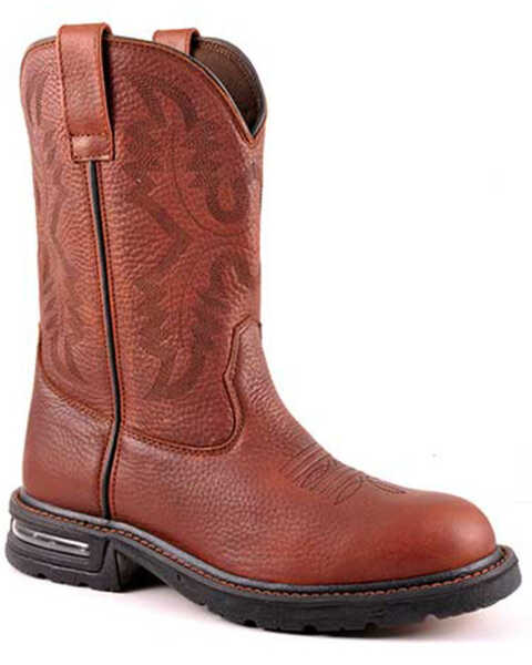 Roper Men's Cotter Western Boots - Round Toe, Brown, hi-res