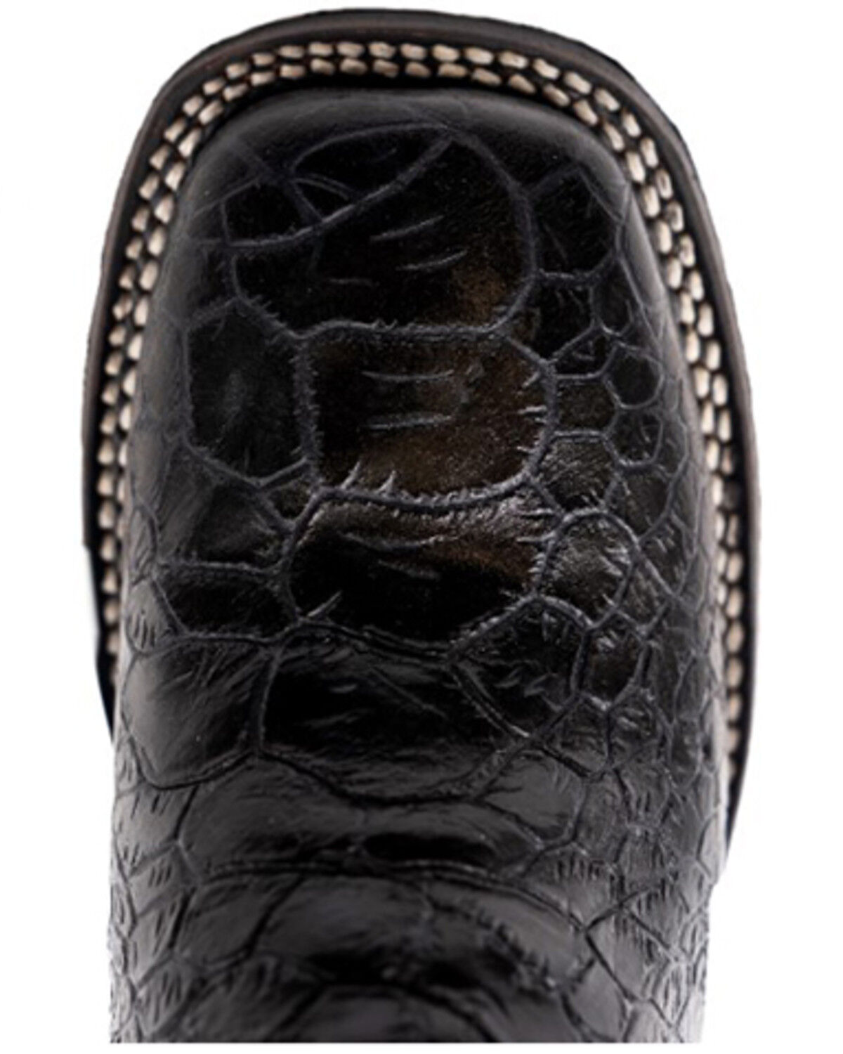Image #6 - Ferrini Women's Kai Western Boots - Broad Square Toe, Black, hi-res