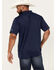 Image #4 - RANK 45® Men's Knao Border Print Short Sleeve Polo Shirt, Dark Blue, hi-res