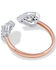 Image #2 - Montana Silversmiths Women's Love Points To You Open Heart Ring, Silver, hi-res