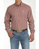 Image #1 - Cinch Men's Geo Print Long Sleeve Button-Down Western Shirt, Red, hi-res