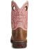 Durango Girls' Pink Western Boots - Square Toe, Tan, hi-res