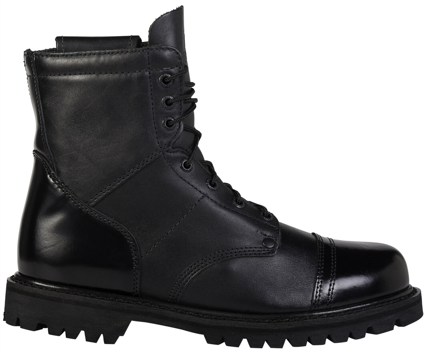 Image #2 - Rocky Men's Side Zipper Duty Boots, Black, hi-res