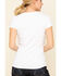 Dovetail Workwear Women's White Solid V-Neck Work Tee, White, hi-res