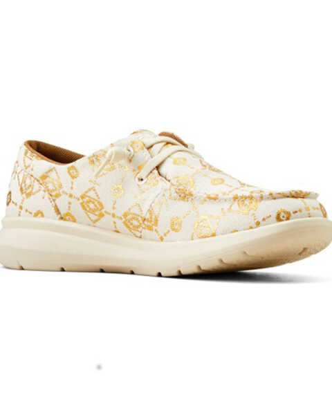 Ariat Women's Hilo Casual Shoes - Moc Toe , White, hi-res